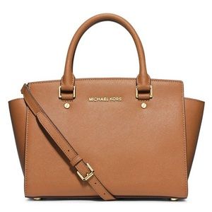 Michael Kors Selma Saffiano Leather Satchel